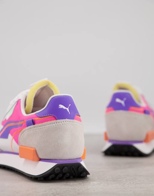 Puma pink 2025 and purple shoes