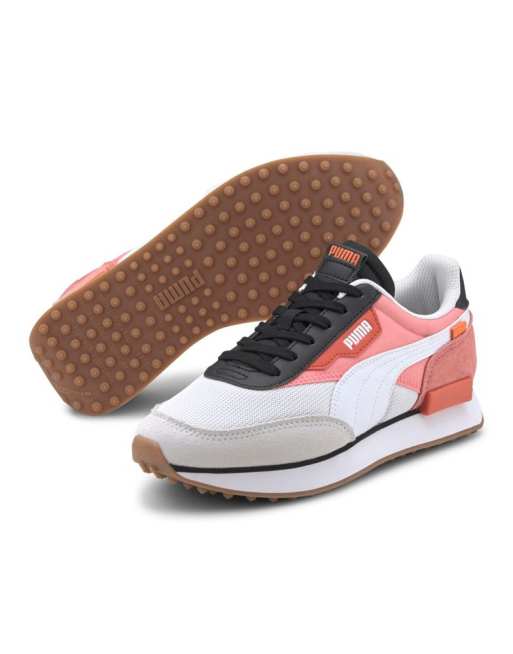 Puma Future Rider Sneakers In White And Pink Asos