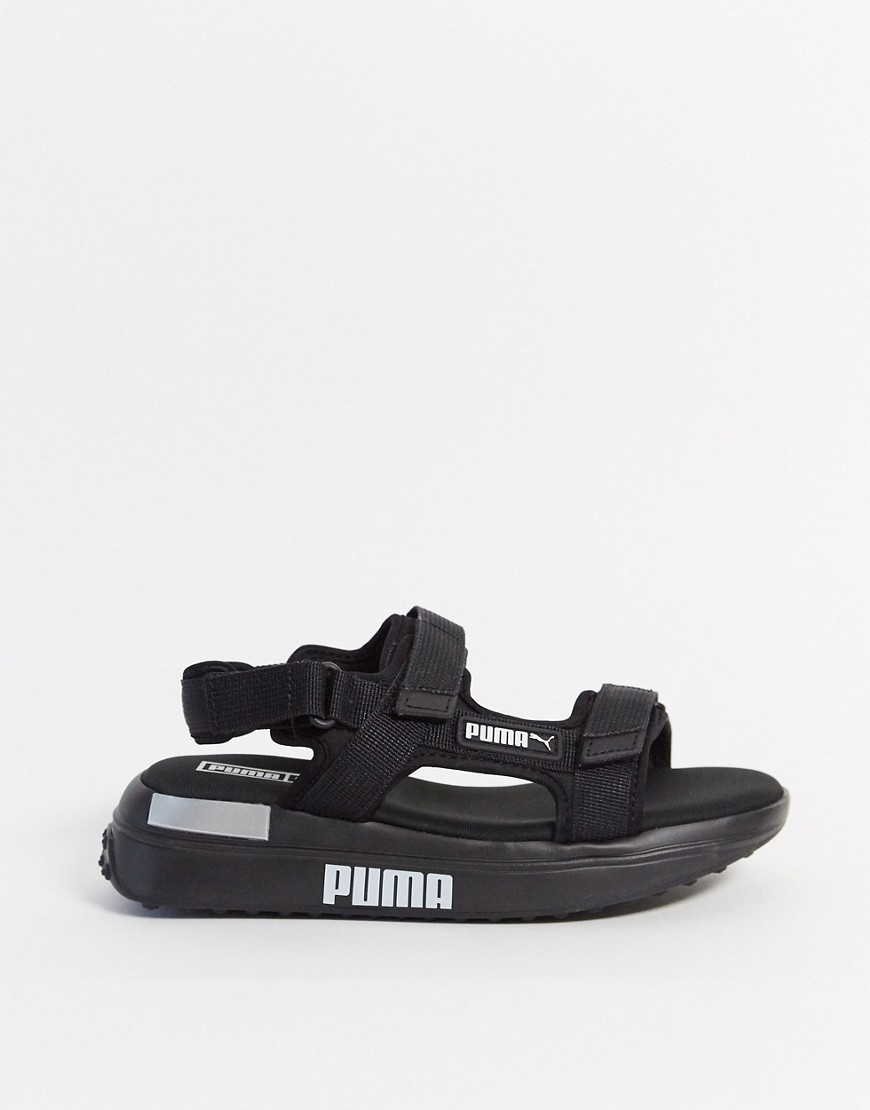 Puma — Future Rider — Sorte sandaler