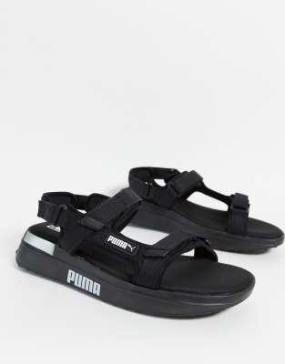 puma black rider sandals