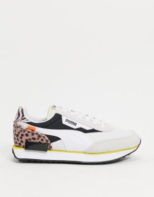 puma trainers with leopard print