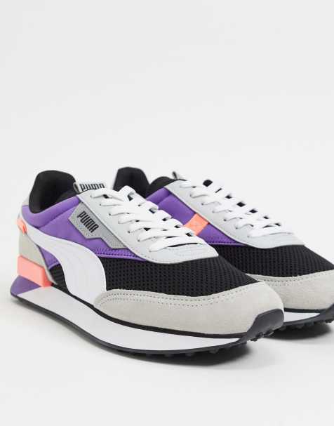 Puma Future Rider trainers in purple - view 1