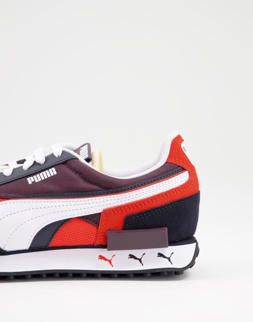 Puma Future Rider Trainers In Red And Blue Exclusive To Asos Asos