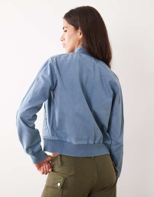 Puma Future..archive washed twill short jacket in blue, 3 of 4