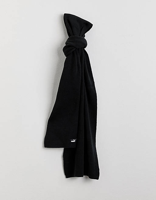 stortbui Relatief St Puma - Gebreide sjaal in zwart 05325604 | ASOS
