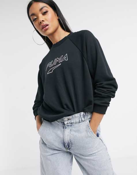 Puma glow sweatshirt in black - view 1