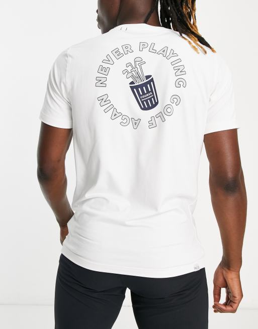Puma Golf – Cloudspun – Biały T-shirt z grafiką „Trash Day” na plecach, 4 z 4