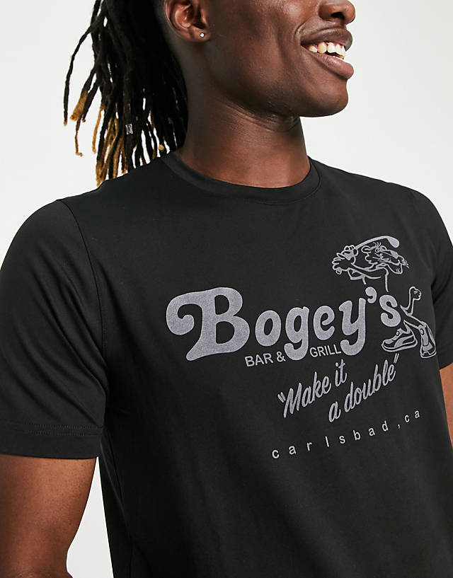 Puma Golf - cloudspun bogeys print t-shirt in black