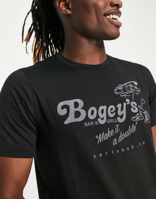 Puma - Golf Cloudspun Bogeys - T-shirt nera con stampa sul retro
