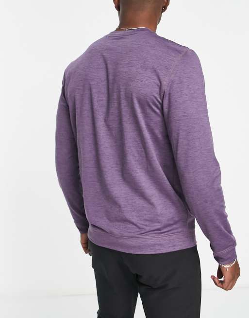 Puma Golf Cloudspun crewneck sweatshirt in purple marl