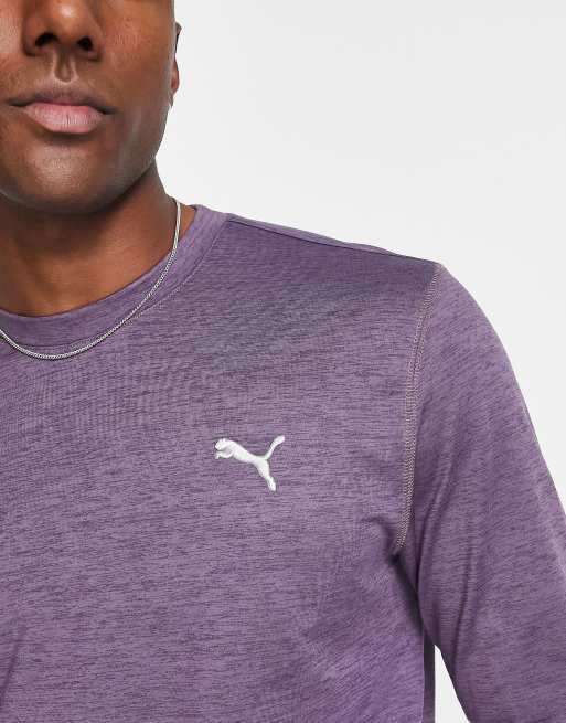 Puma Golf Cloudspun crewneck sweatshirt in purple marl