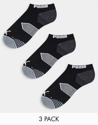 Puma Golf Essential 3 pack low cut socks in black