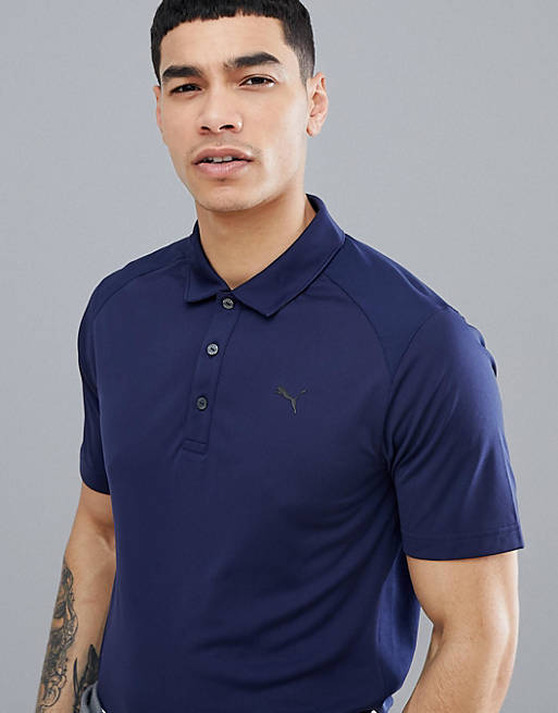 Puma Golf essential pounce polo in navy 57046203 | ASOS