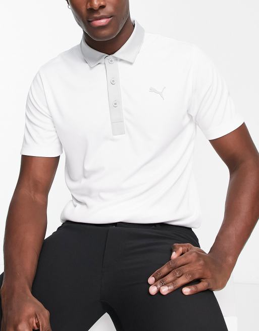 Puma white on sale golf shirt