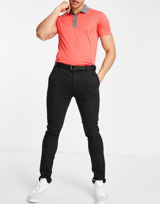 Pink puma golf pants best sale