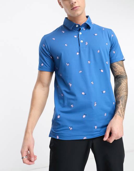 Puma Golf x Arnold Palmer Cloudspun Citrus print polo in navy ASOS