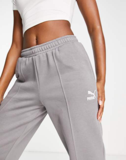 PUMA – Grå sweatpants i oversize med muddar – Endast hos ASOS, 3 av 4