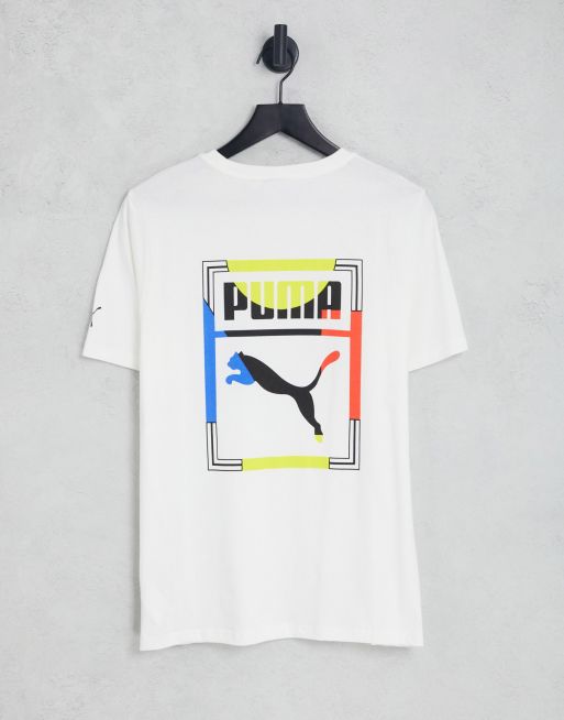 Puma box logo t shirt online