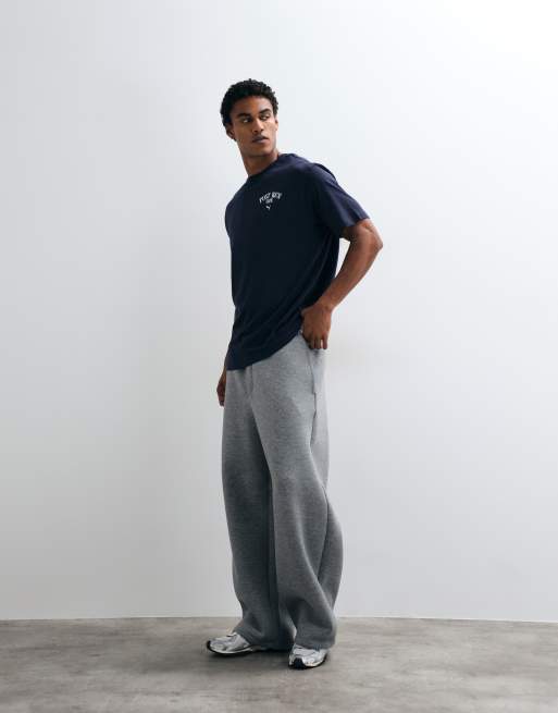 Puma Graphic cafe relaxed tee in blue, 3 of 5