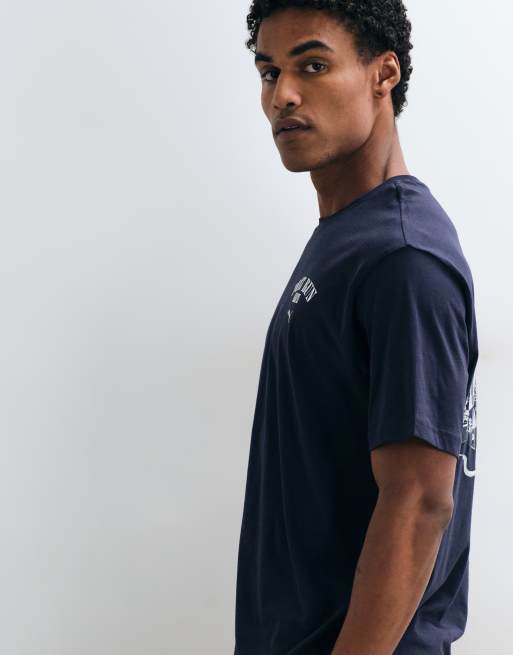 Puma Graphic cafe relaxed tee in blue, 5 of 5