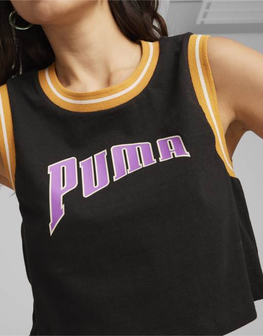 Puma purple crop top best sale