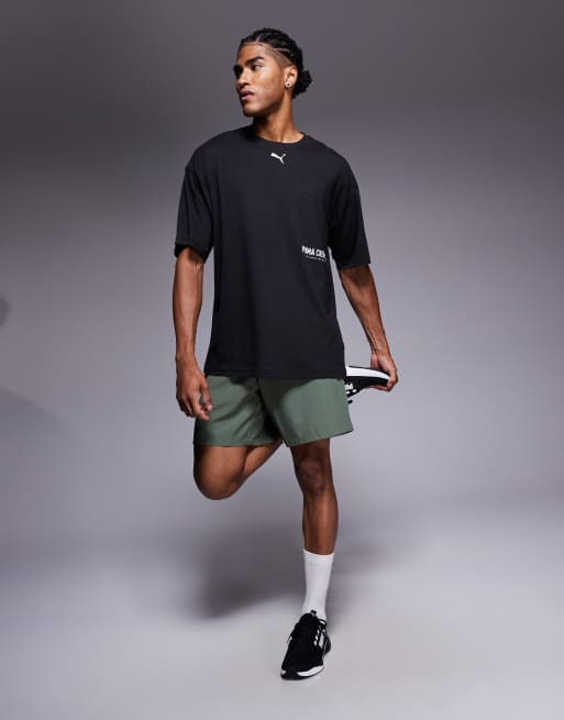 PUMA Graphic oversized training t-shirt in black, 2 of 5