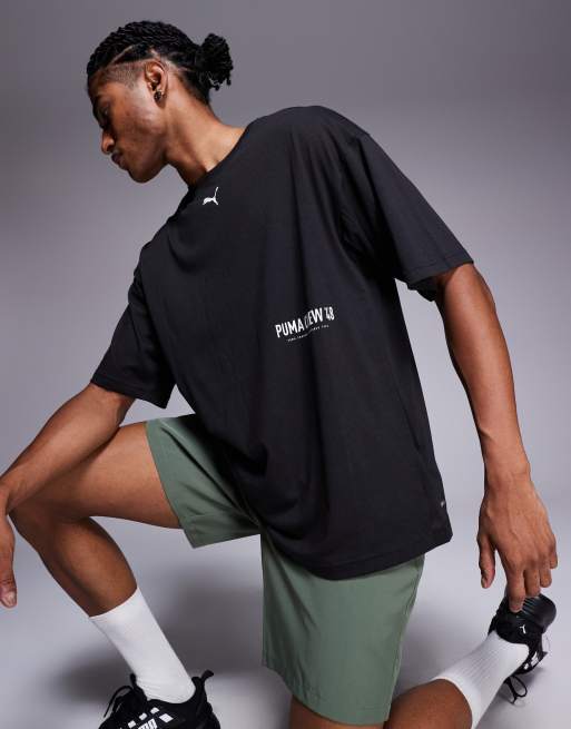 PUMA Graphic oversized training t-shirt in black, 5 of 5