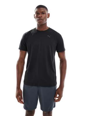 Puma Puma Graphics Runnning Faster t-shirt in black