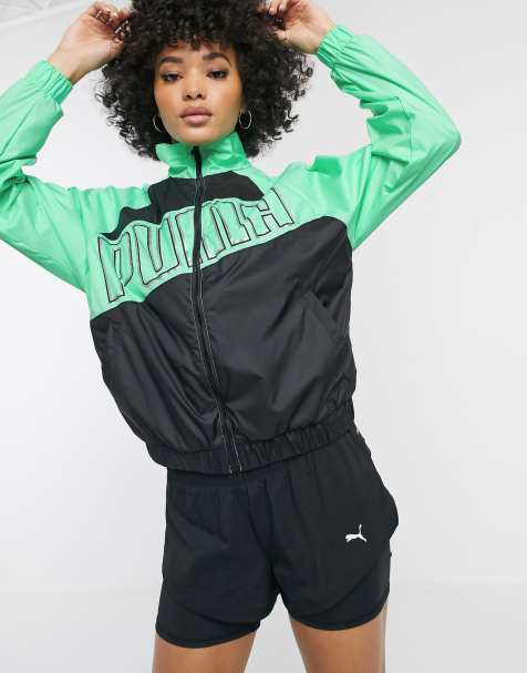 Puma – Grüne Jacke mit Logo