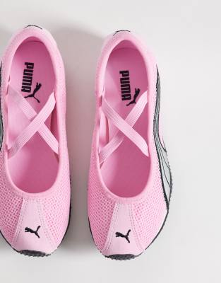 PUMA H-Street ballet flats in pink and silver