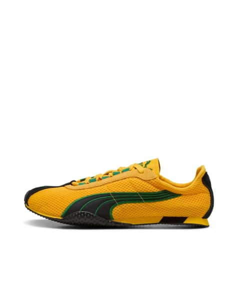 Puma H-street leather sneakers in yellow in yellow - view 1