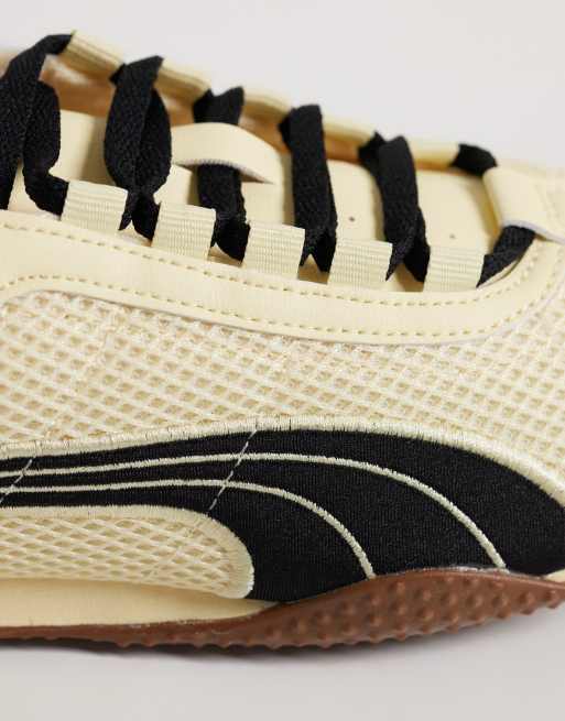 Puma H-Street mesh sneakers in light yellow and black, 3 of 5