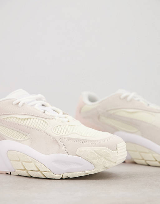  Trainers/Puma Hedra Minimal trainers in pink and white 