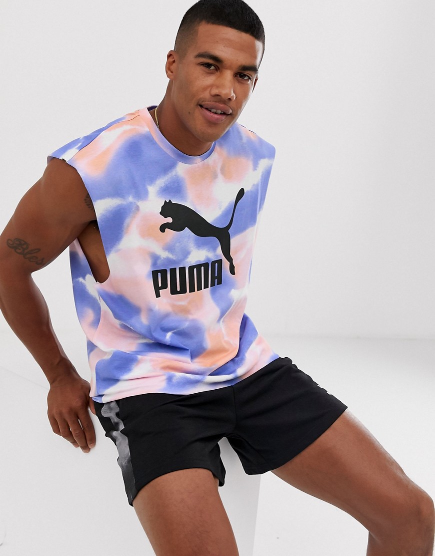Puma - Hemdje in meerkleurige tie-dye-Multi