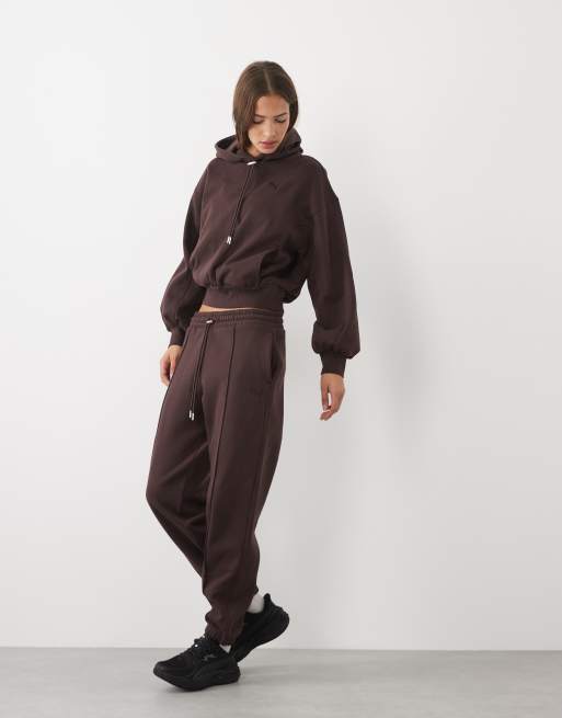 Puma Her fleece pants in brown, 3 of 5