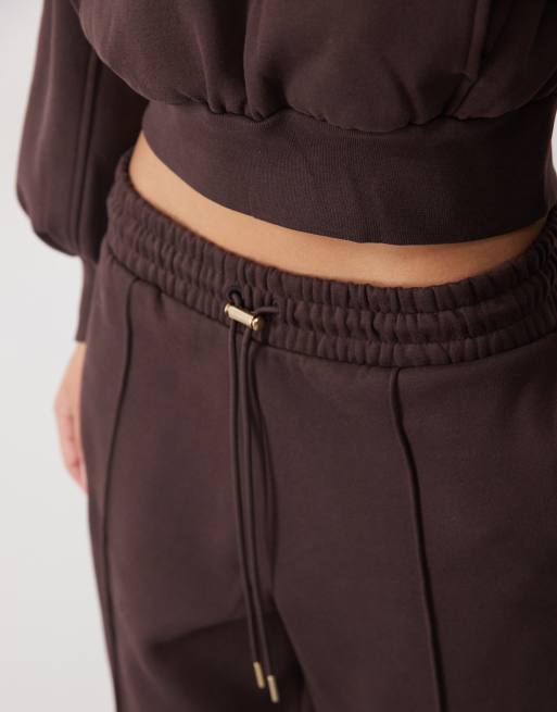 Puma Her fleece pants in brown, 4 of 5