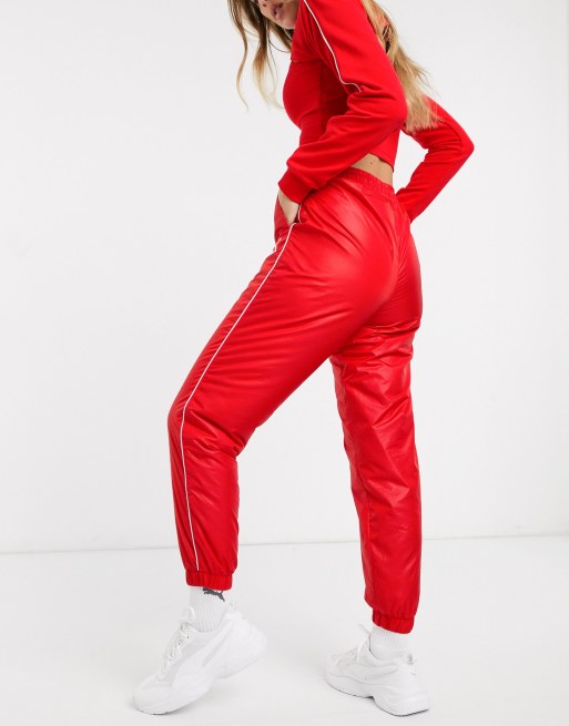 Puma red joggers new arrivals