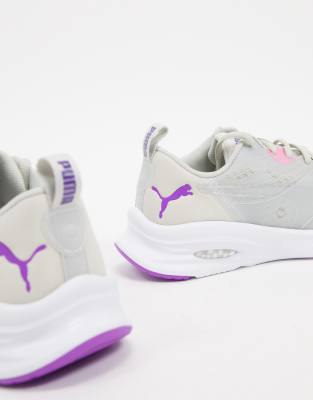 puma hybrid fuego trainers in grey