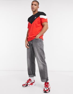 black and red puma t shirt