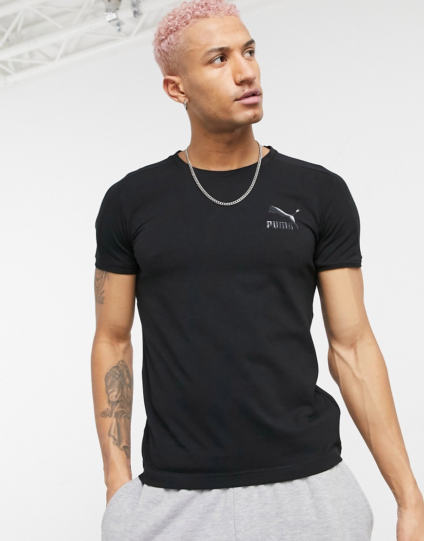 Puma Iconic T7 slim T-shirt in black