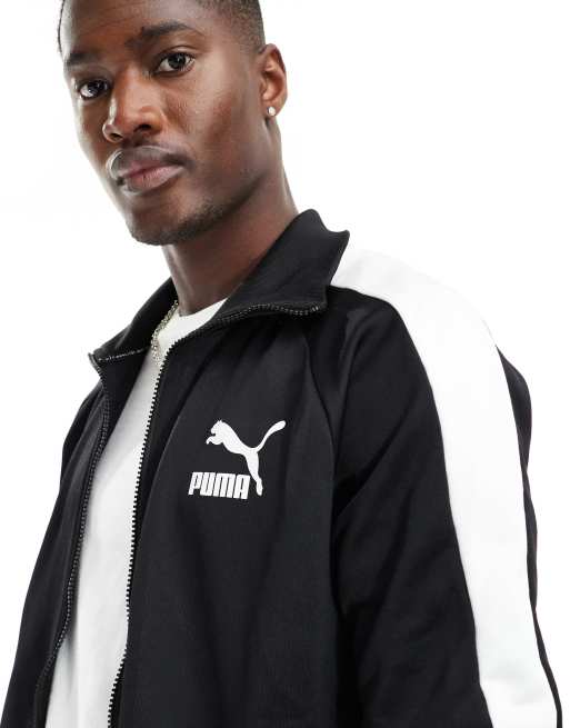 Puma Iconic T7 track jacket in black ASOS