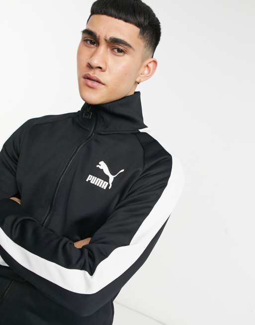 Puma Cardigan - Iconic T7 Track - Black » Always Cheap Delivery