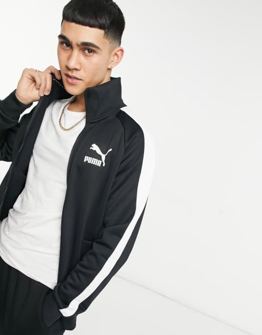 Puma Cardigan - Iconic T7 Track - Black » Always Cheap Delivery