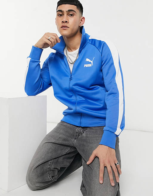 PUMA Iconic T7 track jacket in blue