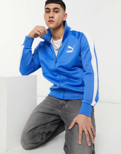 Puma blue hot sale sweat jacket