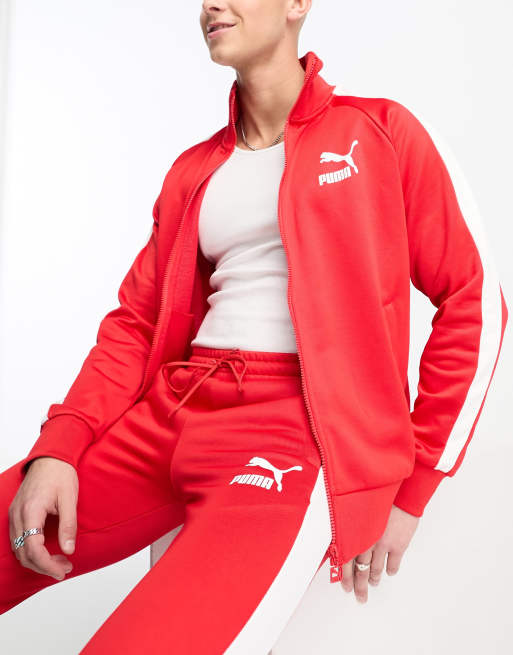 Puma red deals sweat jacket