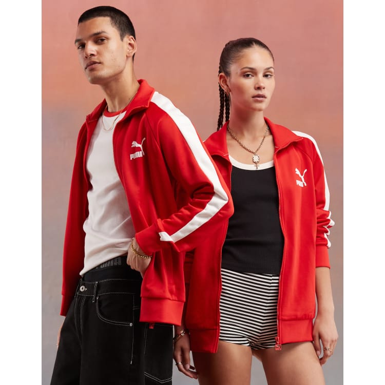 Puma t7 track jacket red 2025