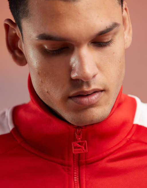 Puma Iconic T7 track jacket in red