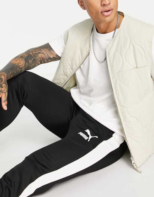 Puma Iconic T7 track pants in black part of a set ASOS