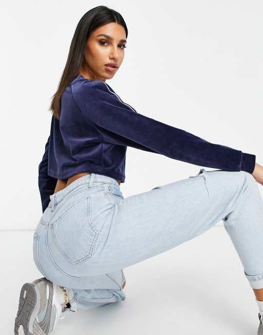 Puma Icons 2.0 fashion crew neck sweat shirt in navy, 2 of 4